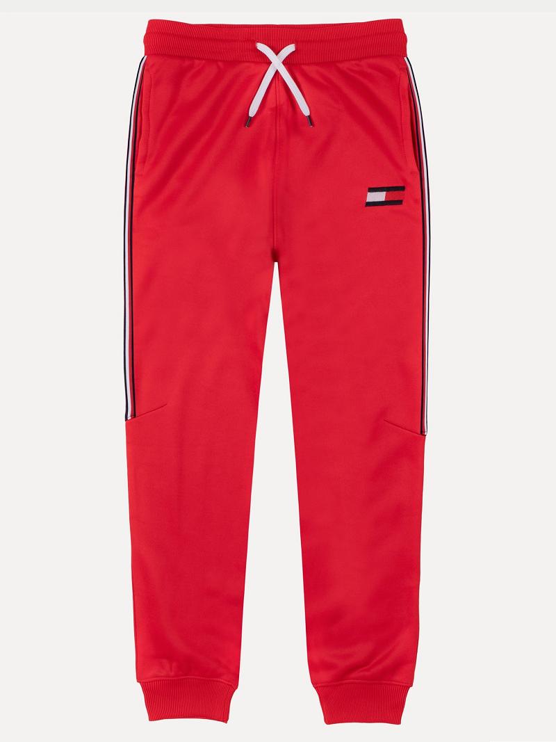 Pantalones Jogger Tommy Hilfiger Little Flag Rojos | MX_B2053