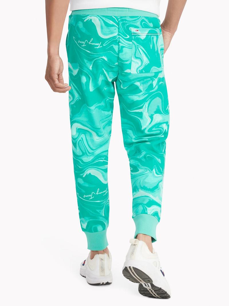 Pantalones Jogger Tommy Hilfiger Marble badge Verdes Multicolor | MX_M31351