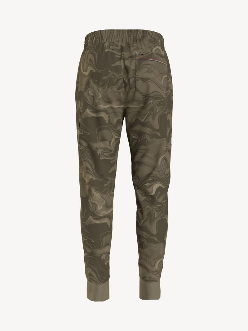 Pantalones Jogger Tommy Hilfiger Marble print cargo Marrom Multicolor | MX_M31352