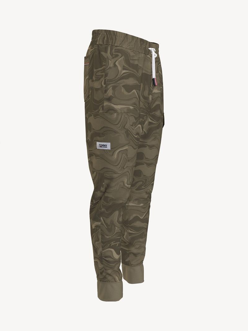 Pantalones Jogger Tommy Hilfiger Marble print cargo Marrom Multicolor | MX_M31352