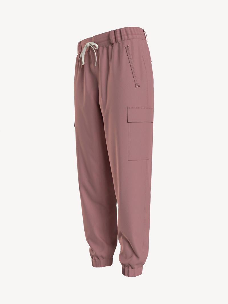 Pantalones Jogger Tommy Hilfiger Solid Cargo Rosas | MX_W21217