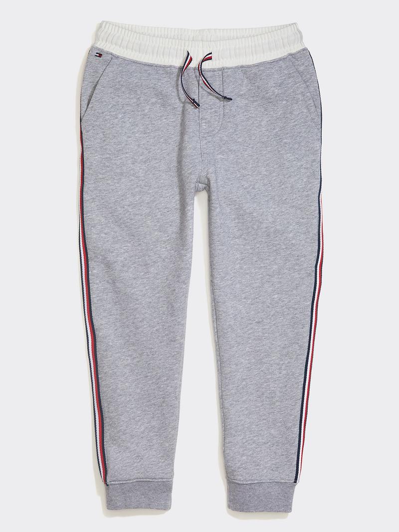 Pantalones Jogger Tommy Hilfiger Solid Grises | MX_B2058