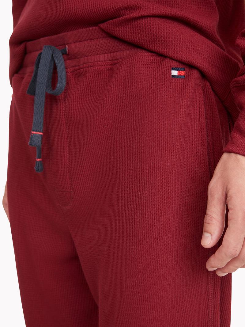 Pantalones Jogger Tommy Hilfiger Thermal drawstring Rojos | MX_M31355