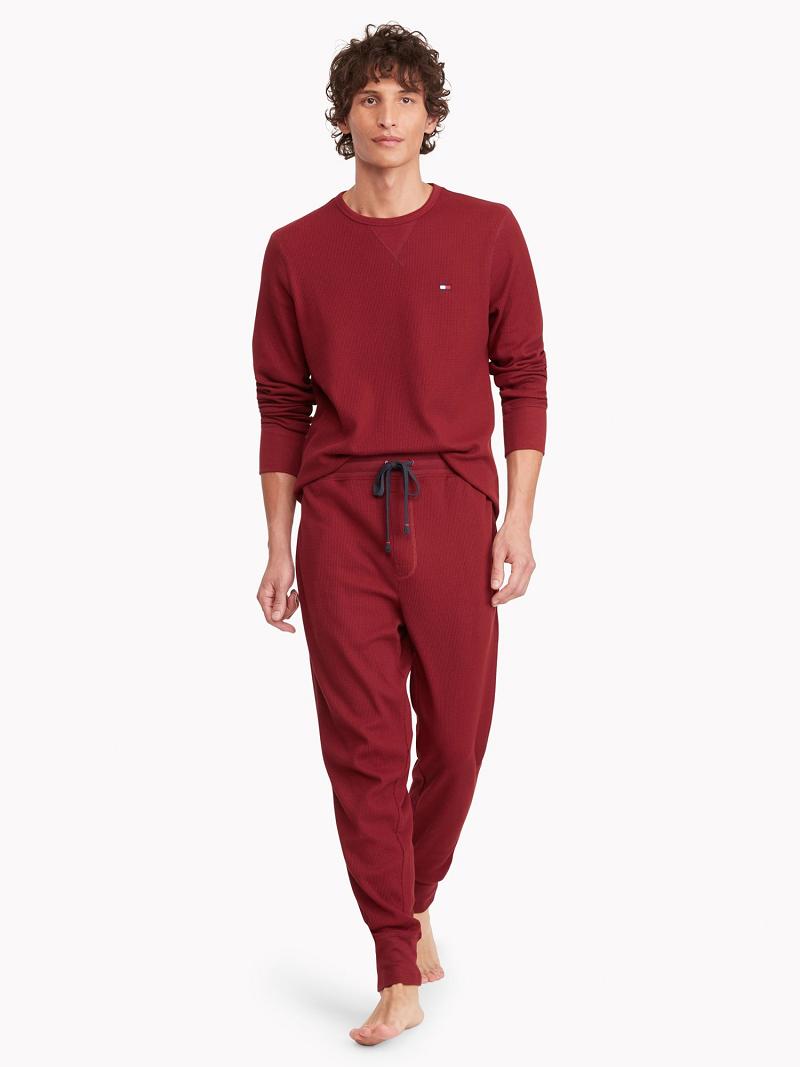 Pantalones Jogger Tommy Hilfiger Thermal drawstring Rojos | MX_M31355