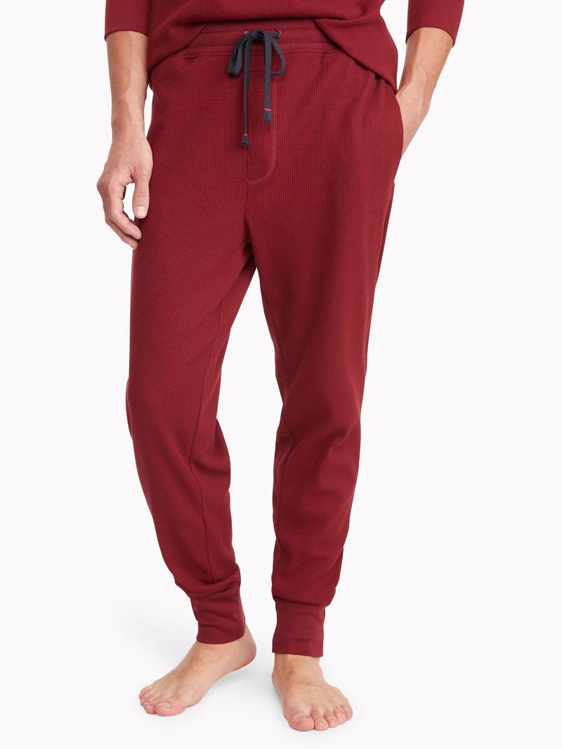 Pantalones Jogger Tommy Hilfiger Thermal drawstring Rojos | MX_M31355