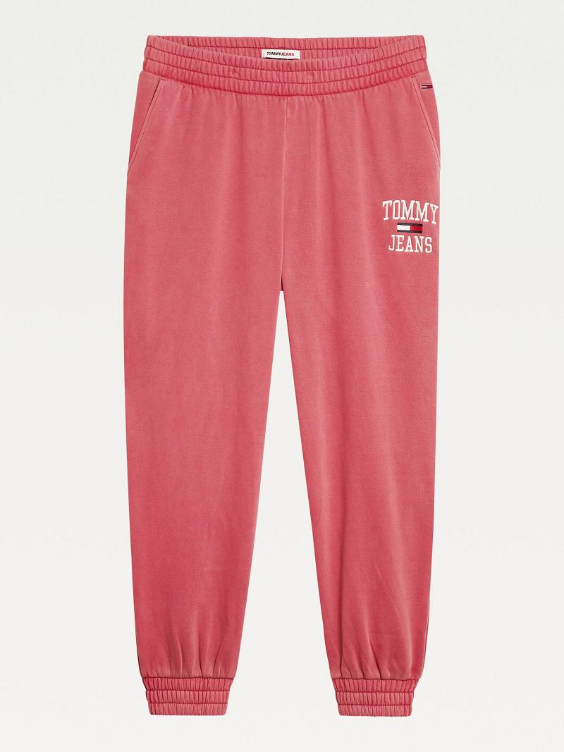 Pantalones Tommy Hilfiger Curve Organic Algodon Collegiate Sweatpant Rojos | MX_W21234