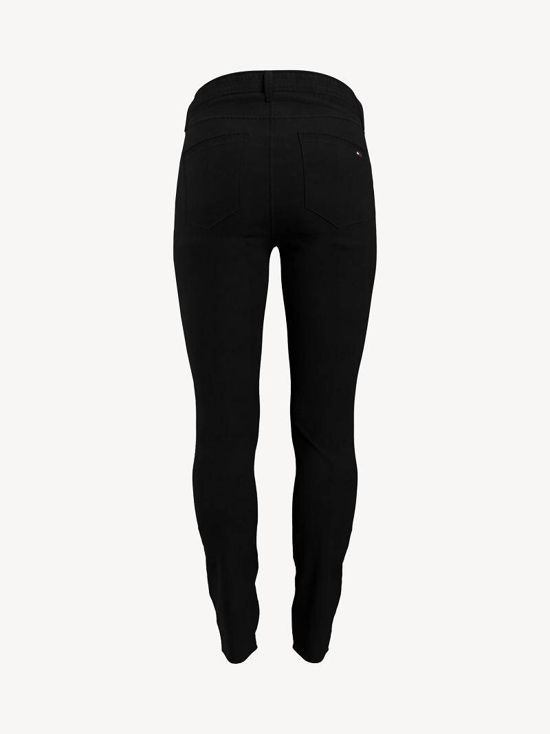 Pantalones Tommy Hilfiger Essential High-Rise Skinny Negros | MX_W21239