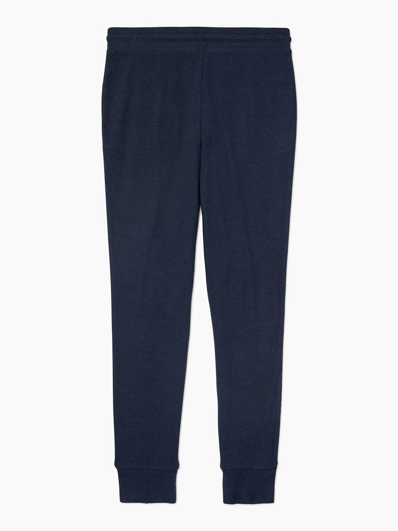 Pantalones Tommy Hilfiger Essential Logo Tape Azul Marino | MX_W21240