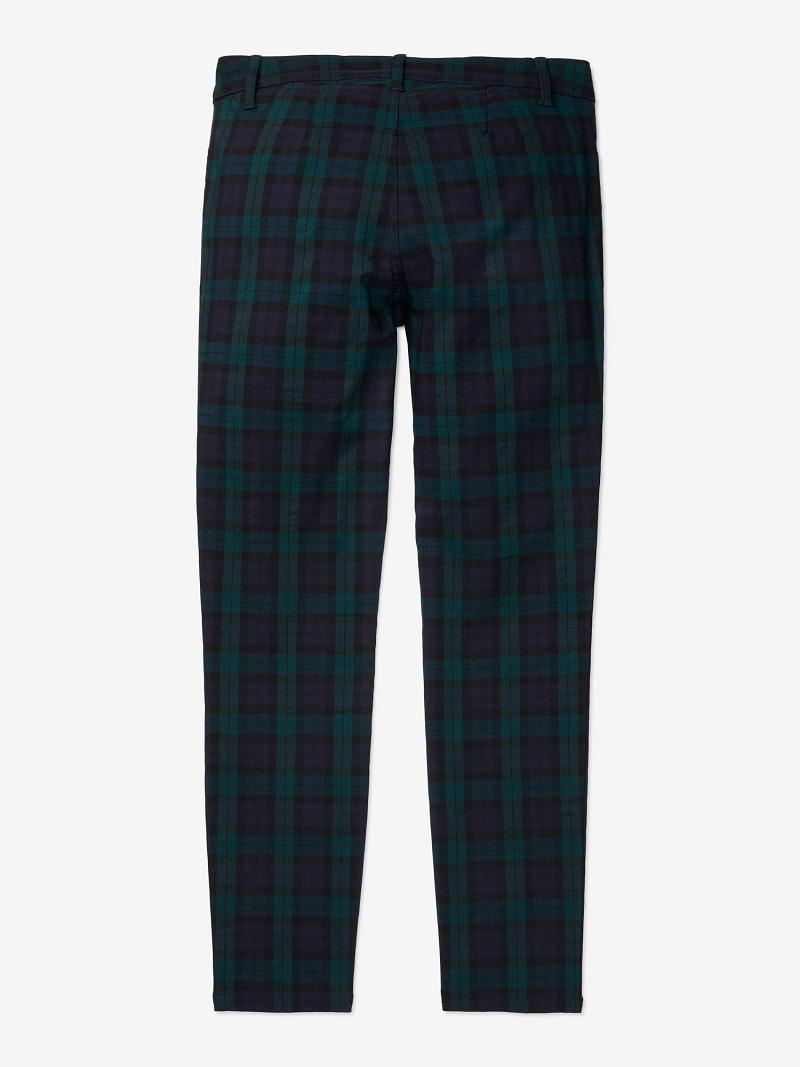 Pantalones Tommy Hilfiger Essential Plaid Azul Marino | MX_W21241