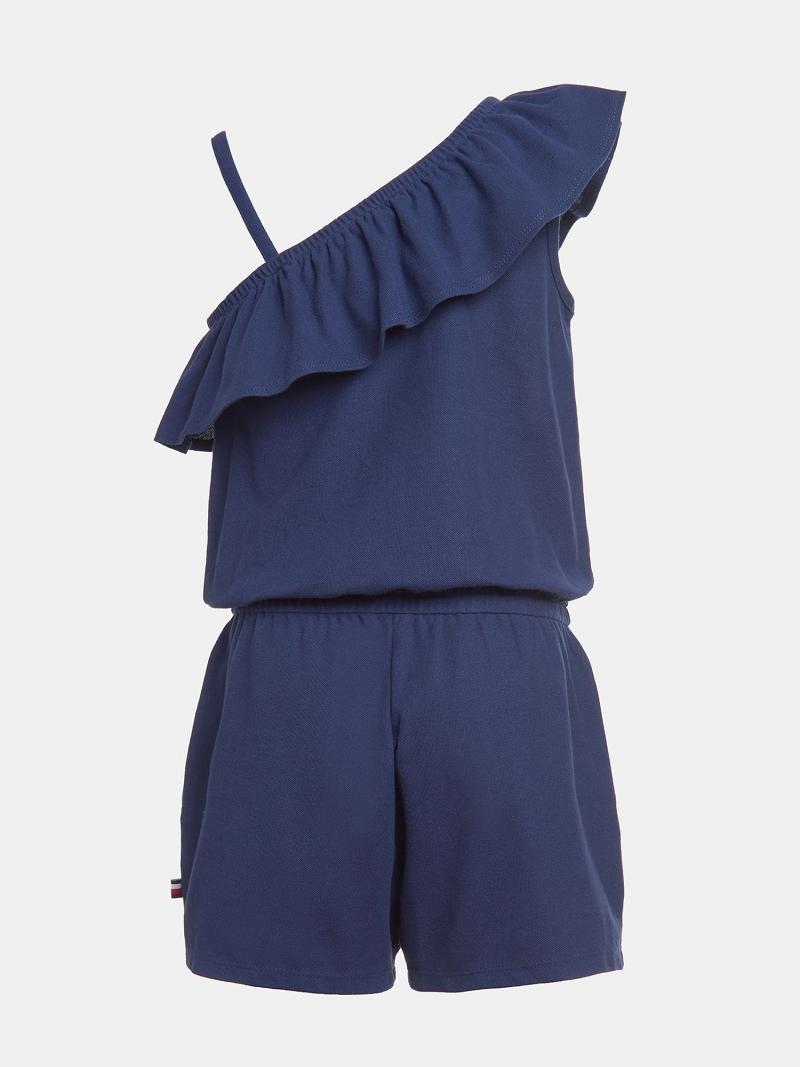 Pantalones Tommy Hilfiger One-Shoulder Romper Azules | MX_G1288