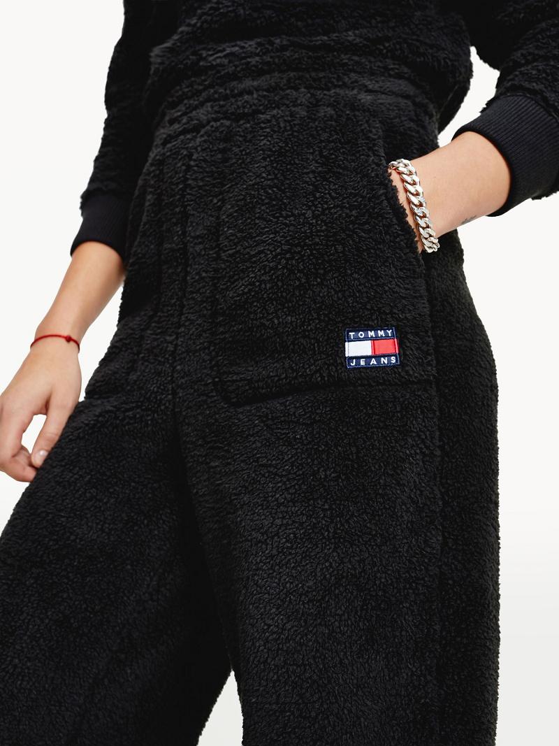 Pantalones Tommy Hilfiger Recycled Fleece Sweatpant Negros | MX_W21248