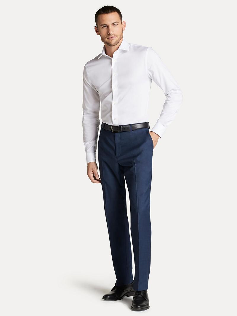 Pantalones Tommy Hilfiger Regular fit in sharkskin Azules | MX_M31327