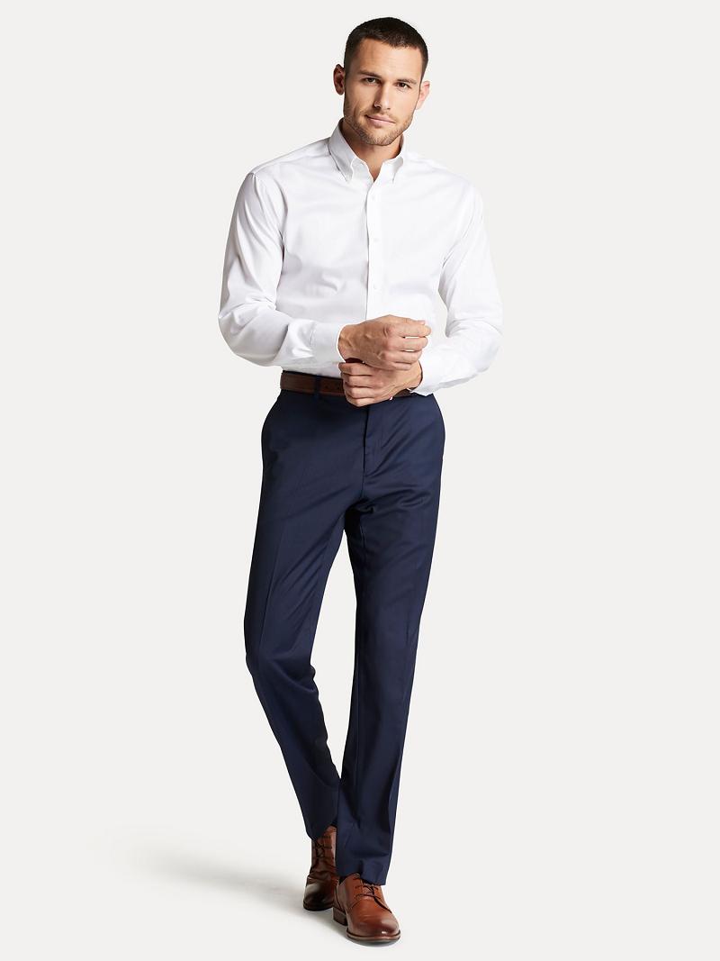 Pantalones Tommy Hilfiger Regular fit in twill Azul Marino | MX_M31328