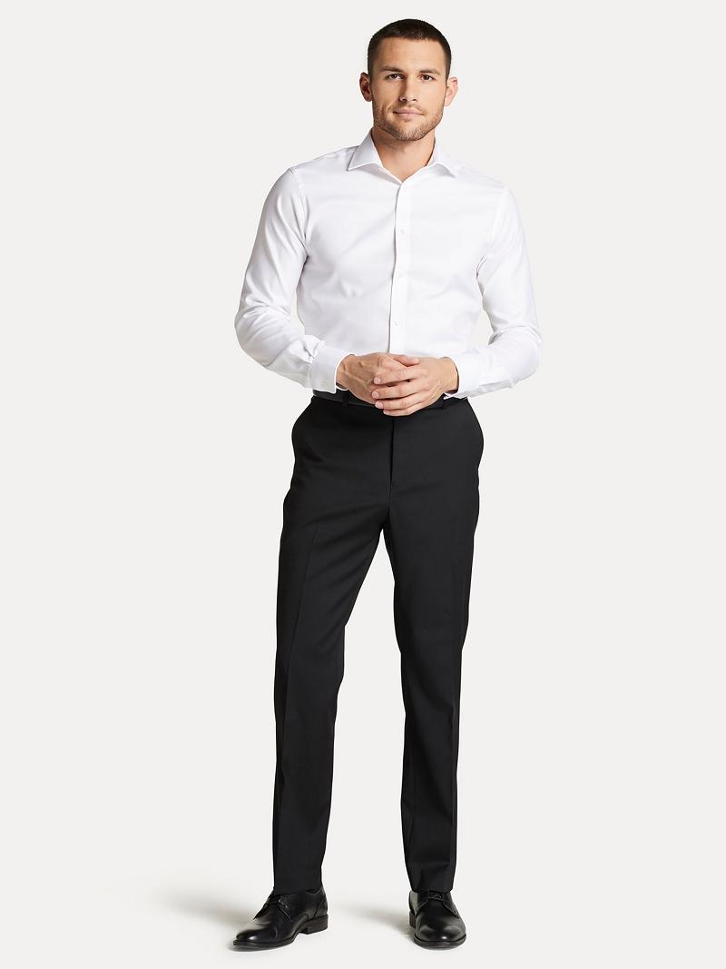 Pantalones Tommy Hilfiger Regular fit in twill Negros | MX_M31330