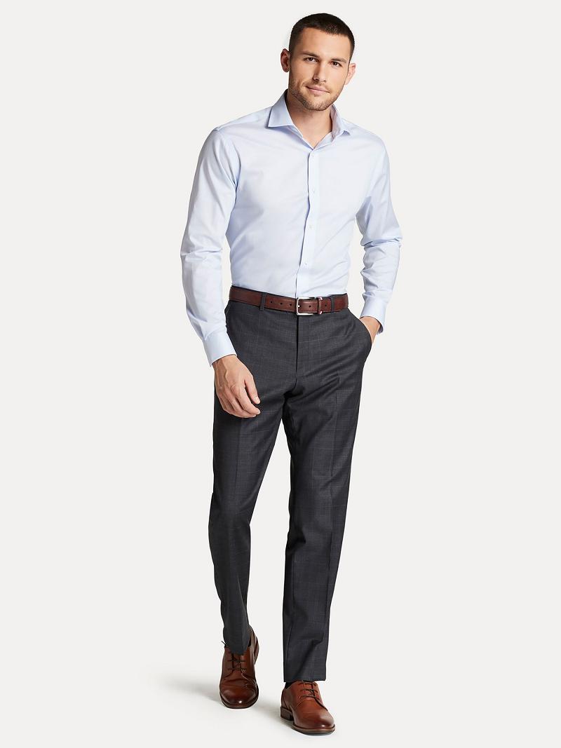 Pantalones Tommy Hilfiger Regular fit in windowpane check Grises | MX_M31331