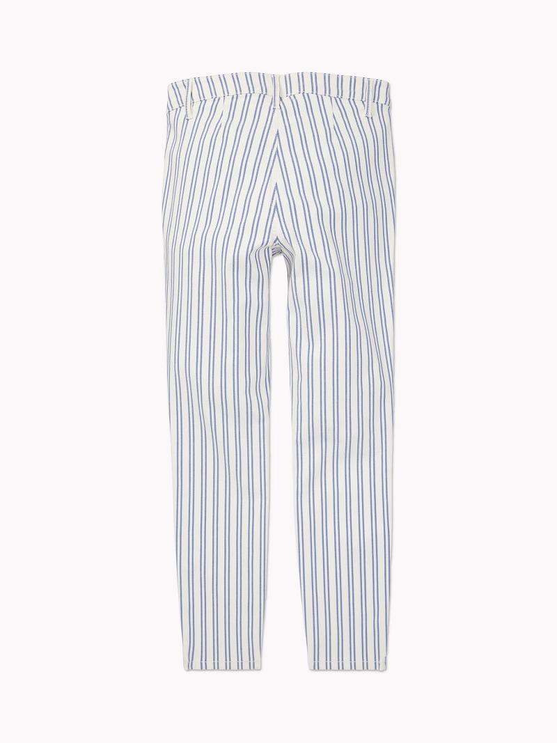 Pantalones Tommy Hilfiger Retro Stripe Blancos | MX_W21251