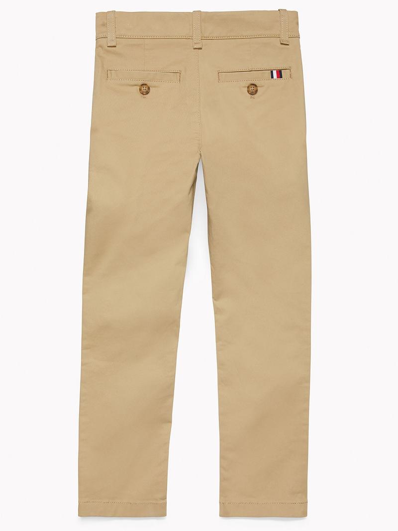 Pantalones Tommy Hilfiger Solid Chino Marrom | MX_B2226