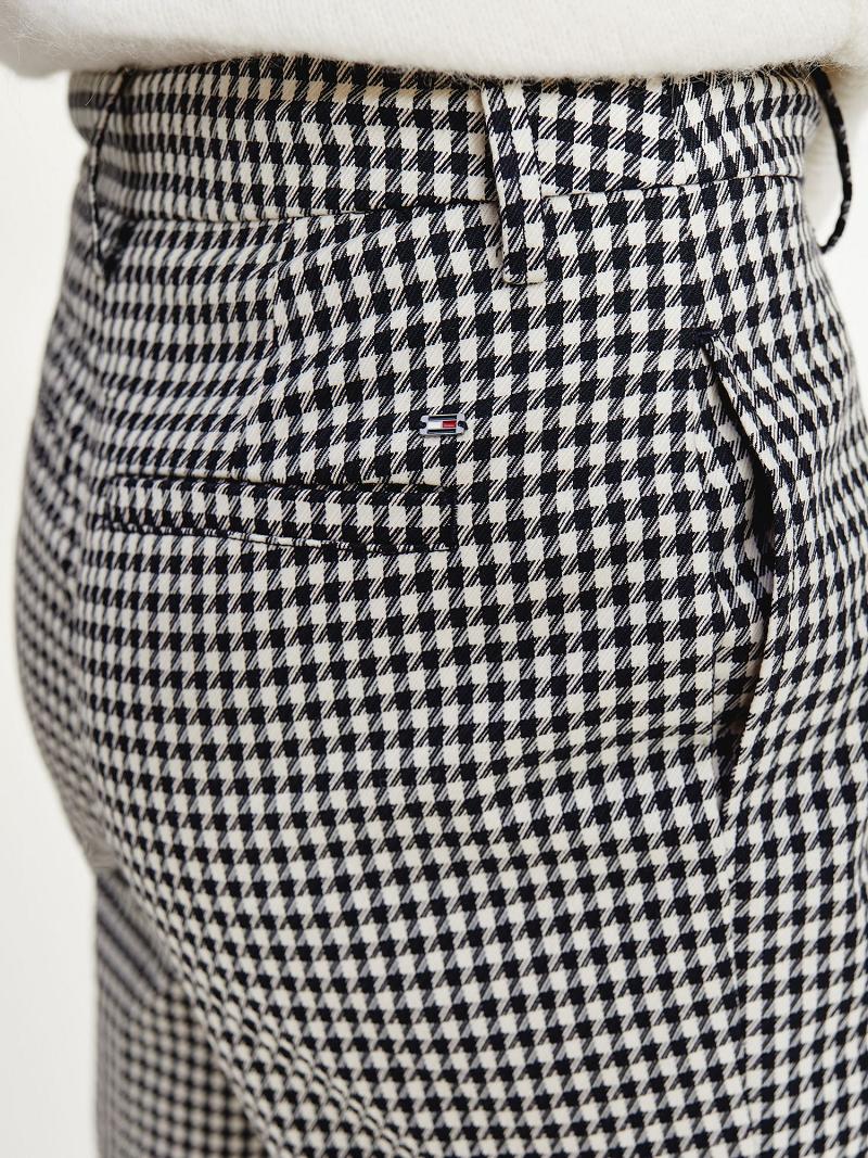 Pantalones Tommy Hilfiger Tapered Houndstooth Negros | MX_W21257