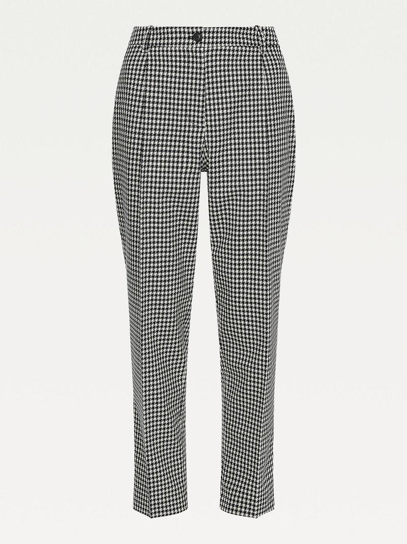 Pantalones Tommy Hilfiger Tapered Houndstooth Negros | MX_W21257