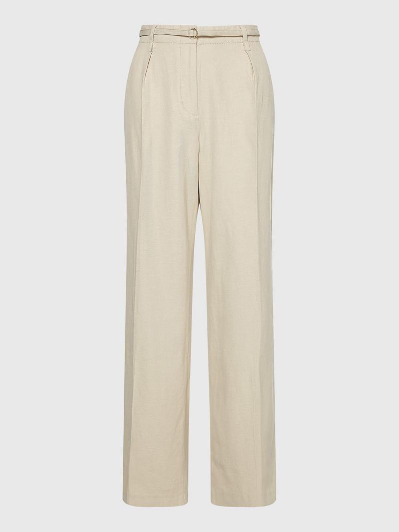 Pantalones Tommy Hilfiger Utility Chino Beige | MX_W21260