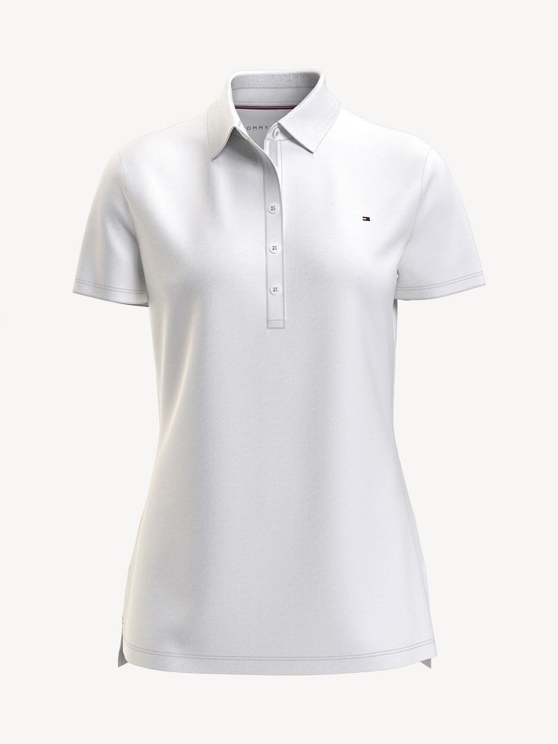 Polos Tommy Hilfiger Essential Solid Blancos | MX_W21266