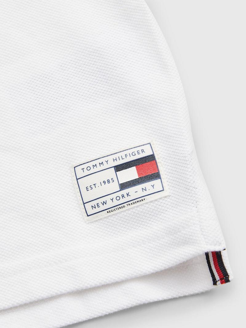 Polos Tommy Hilfiger Jacquard Blancos | MX_B2065