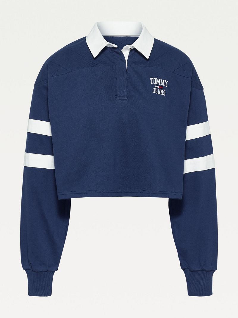 Polos Tommy Hilfiger Organic Algodon Collegiate Azul Marino | MX_W21271