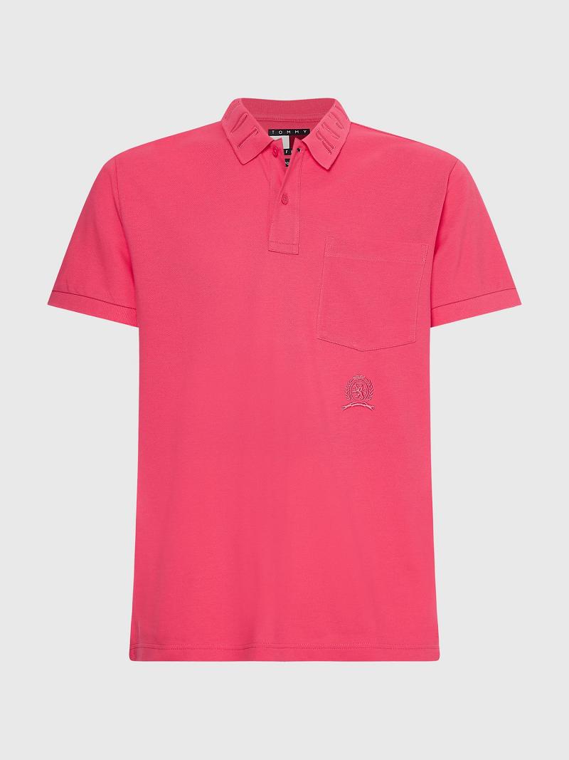 Polos Tommy Hilfiger Pocket Rosas | MX_M31293