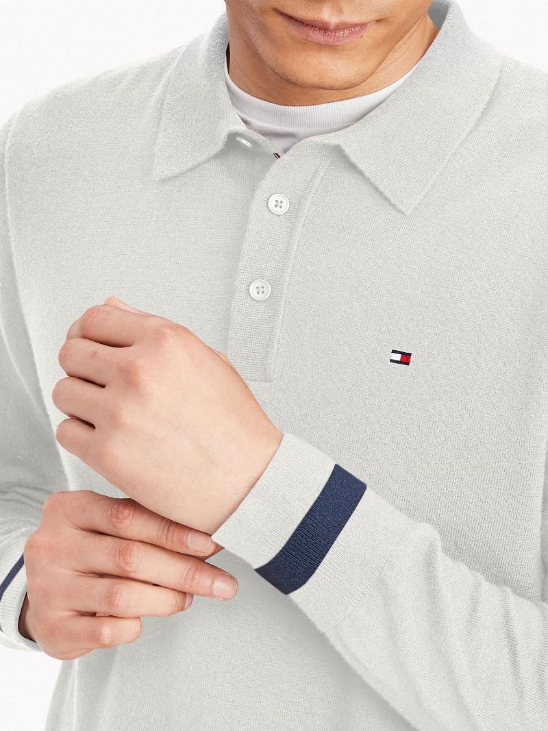 Polos Tommy Hilfiger Regular fit Blancos | MX_M31294