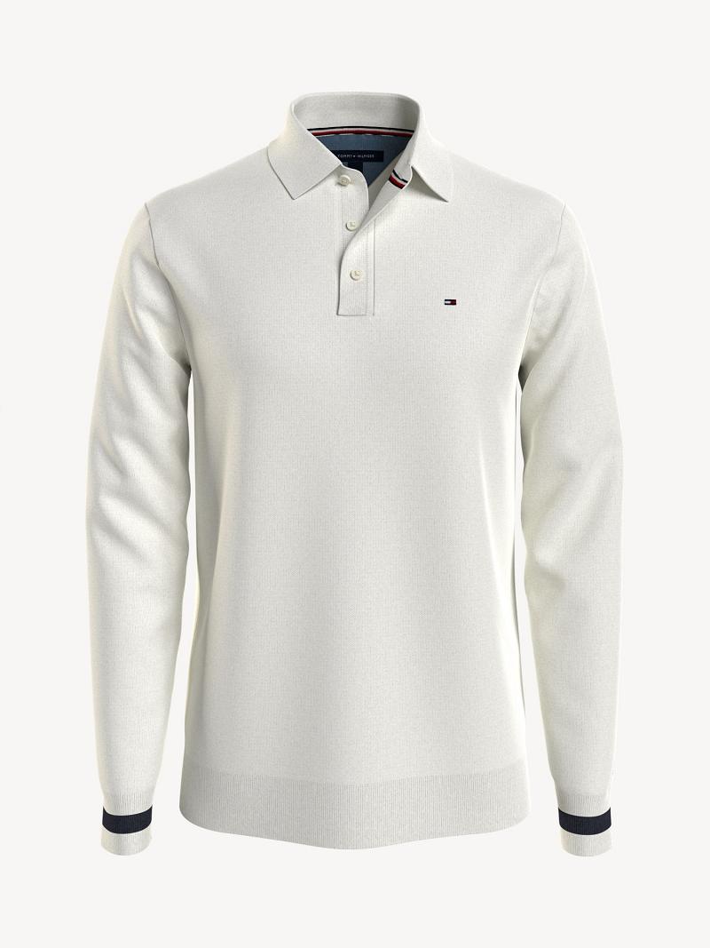 Polos Tommy Hilfiger Regular fit Blancos | MX_M31294