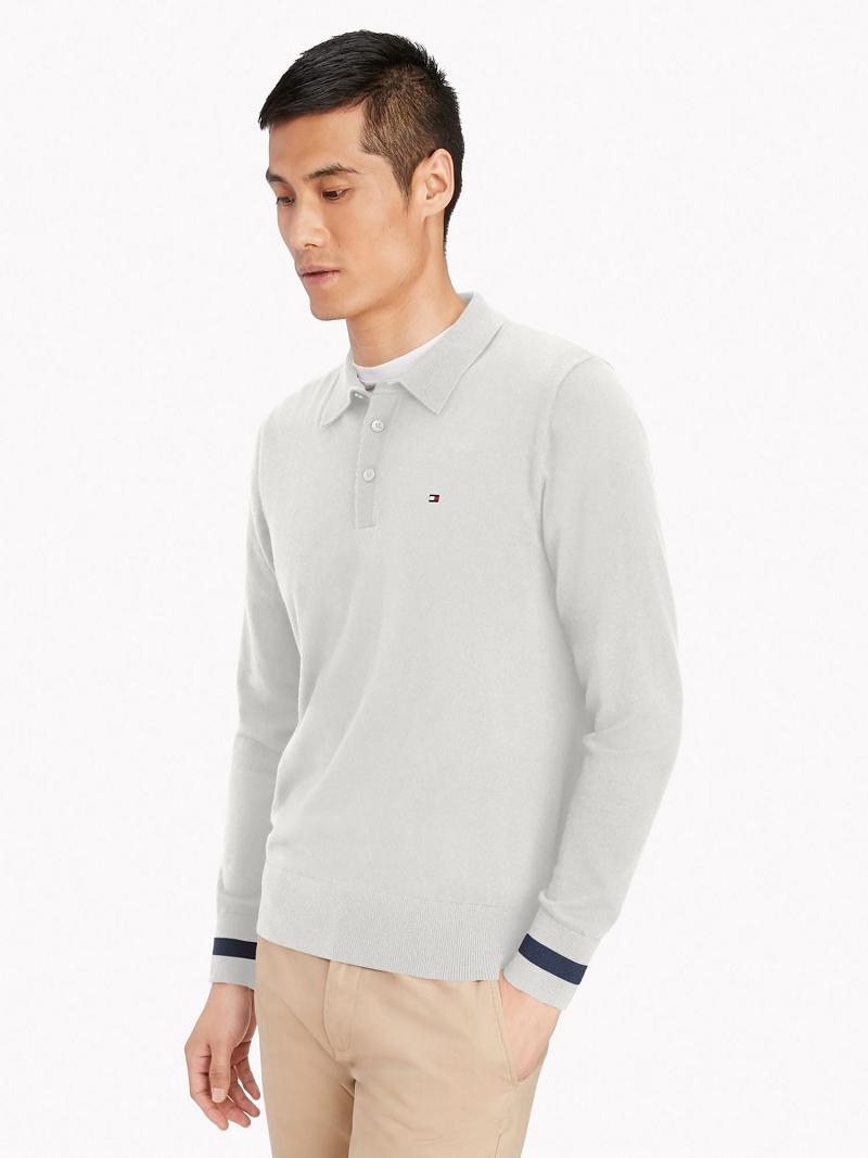 Polos Tommy Hilfiger Regular fit Blancos | MX_M31294