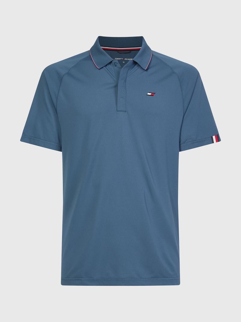 Polos Tommy Hilfiger Regular fit stripe accent performance Azules | MX_M31301