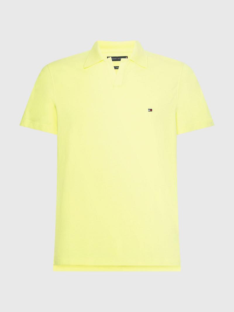 Polos Tommy Hilfiger Slim fit solid stretch Naranjas Amarillos | MX_M31312