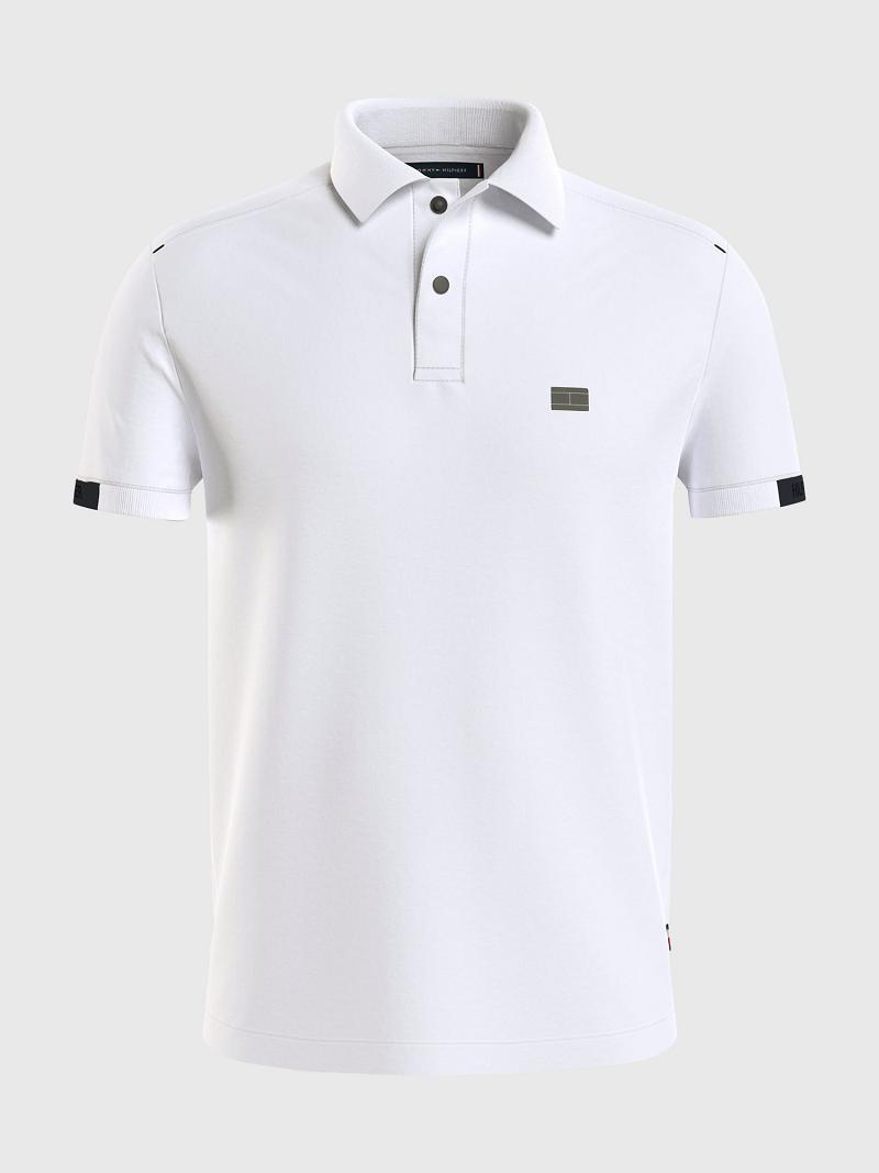 Polos Tommy Hilfiger Slim fit solid tech Blancos | MX_M31313