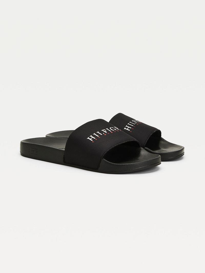 Sandalias Tommy Hilfiger Recycled hilfiger pool Negros | MX_M31649