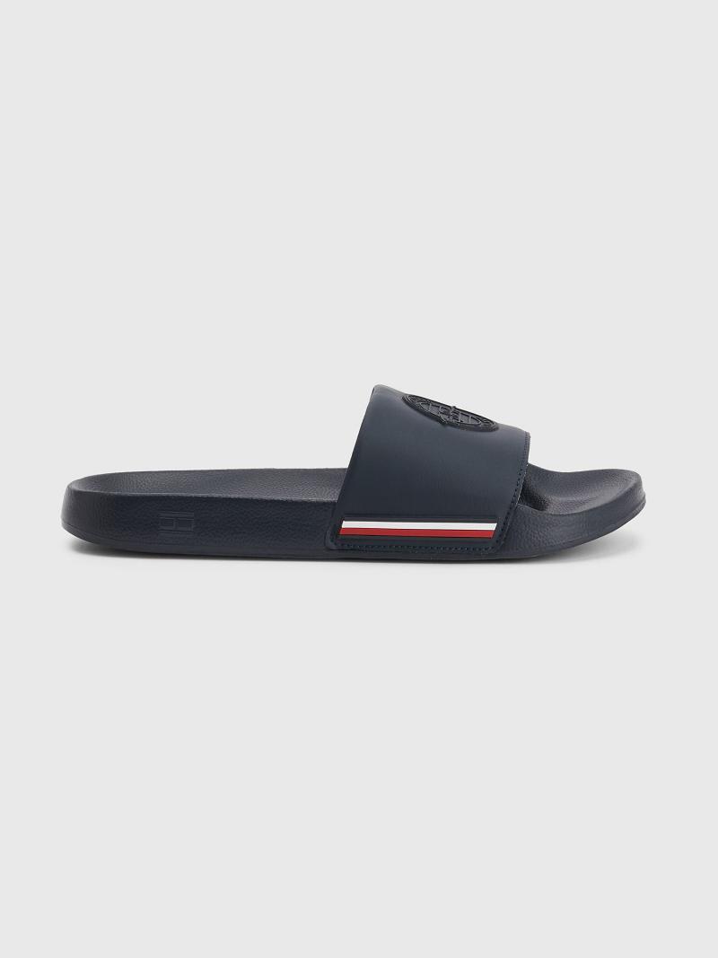 Sandalias Tommy Hilfiger Signature pool Azules | MX_M31650