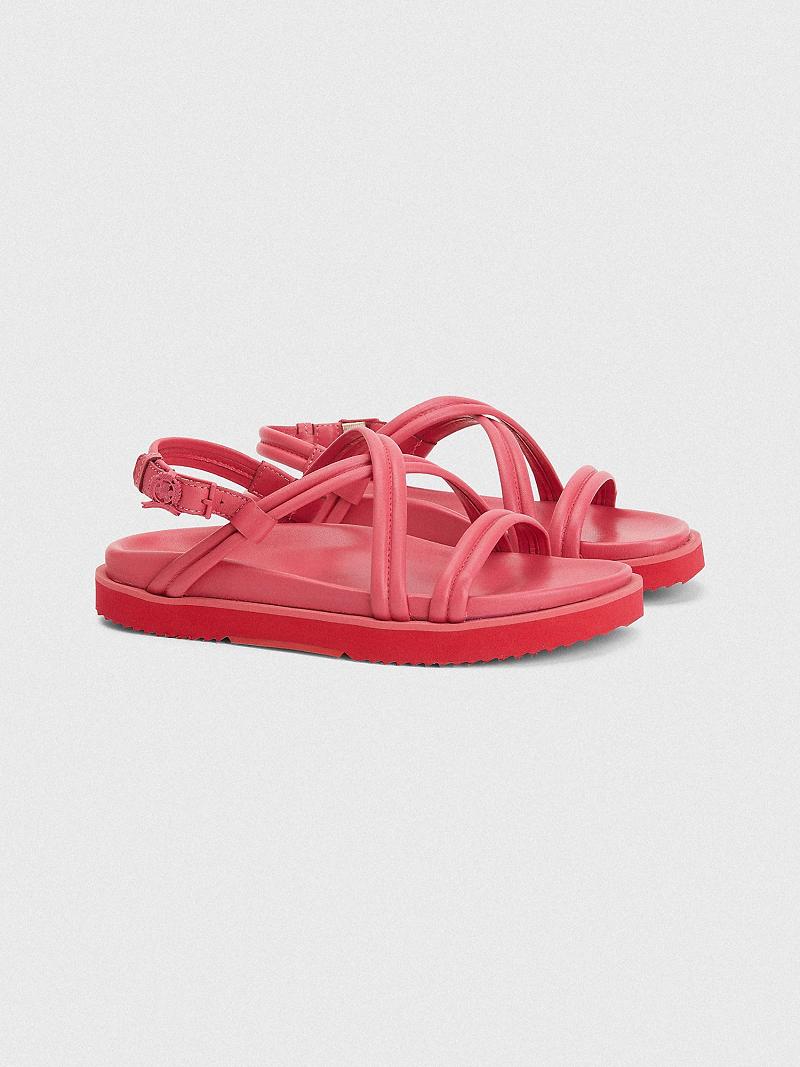 Sandalias de Diapositivas Tommy Hilfiger Color Pop Travel Rosas | MX_W21614