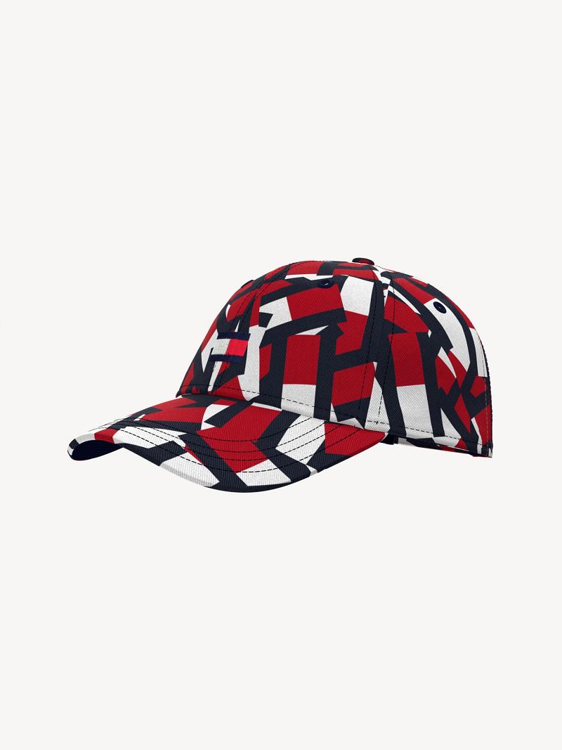 Sombreros Tommy Hilfiger Jigsaw Print Rojos | MX_G1357