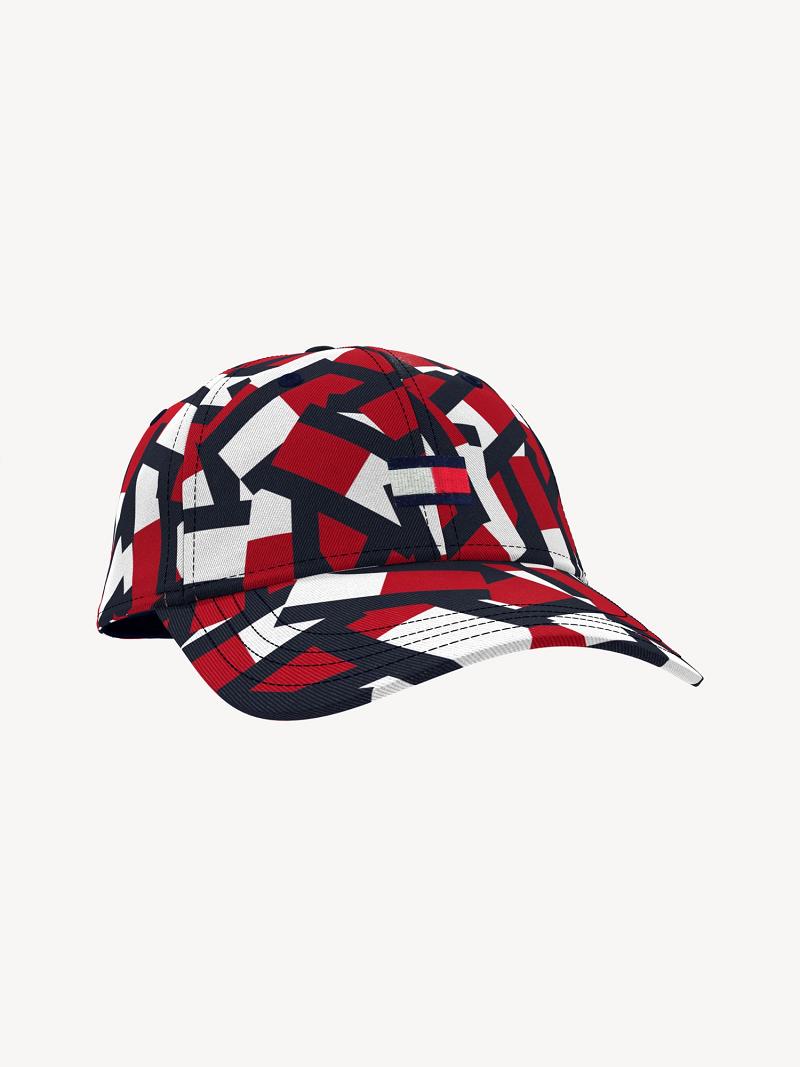 Sombreros Tommy Hilfiger Jigsaw Print Rojos | MX_G1357