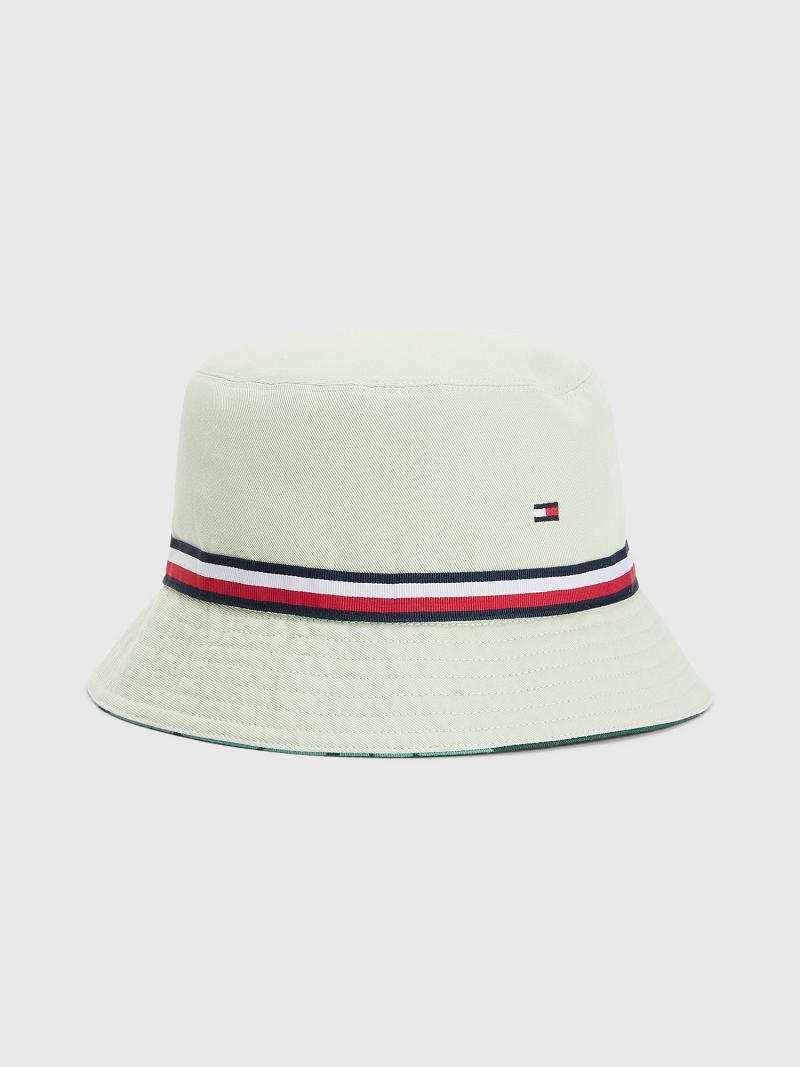 Sombreros Tommy Hilfiger Palm Print Bucket Verdes Multicolor | MX_M31733