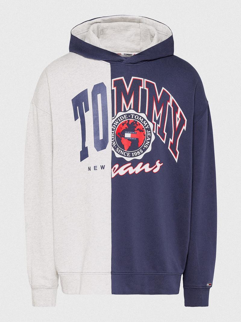 Sudadera Con Capucha Tommy Hilfiger Classic cut-and-sew tommy Azul Marino Multicolor | MX_M31435