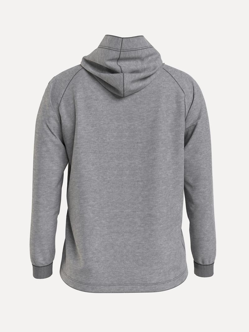 Sudadera Con Capucha Tommy Hilfiger Curve Organic Algodon Signature Grises | MX_W21141