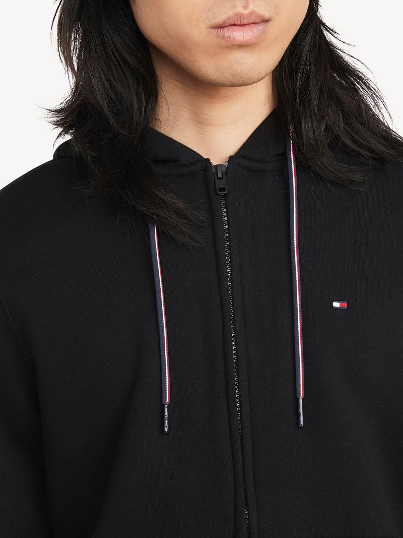 Sudadera Con Capucha Tommy Hilfiger Essential zip Negros | MX_M31444