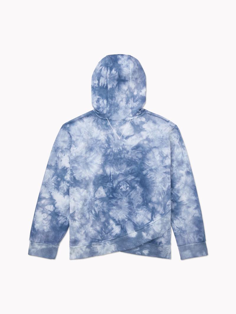 Sudadera Con Capucha Tommy Hilfiger Essential Curve Watercolor Print Azules | MX_W21143