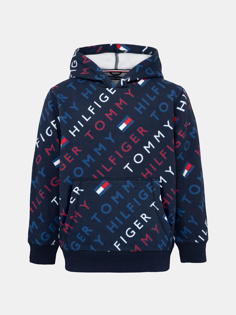 Sudadera Con Capucha Tommy Hilfiger Little Icon Azul Marino | MX_B2024