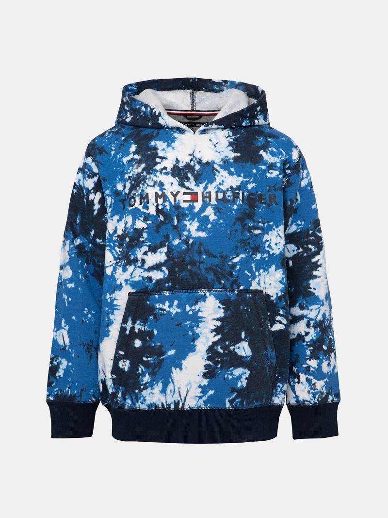 Sudadera Con Capucha Tommy Hilfiger Little Tie-Dye Azules | MX_B2027