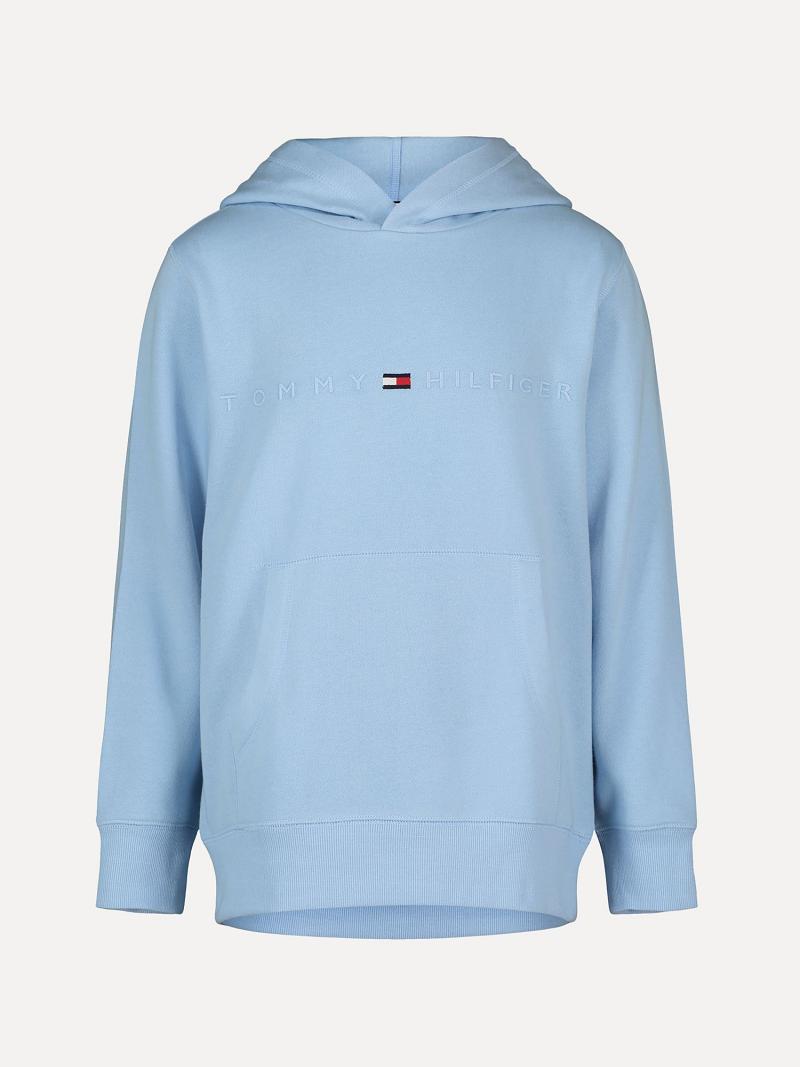 Sudadera Con Capucha Tommy Hilfiger Little Tonal Logo Azules | MX_B2029