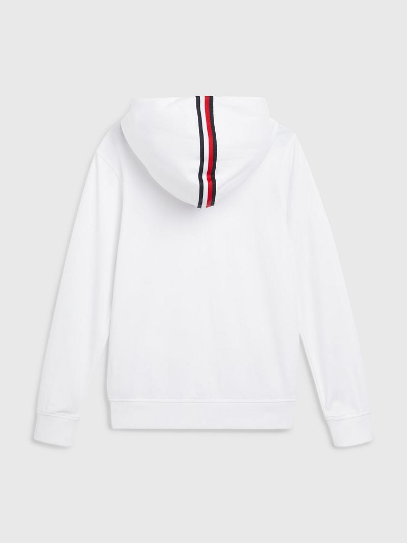 Sudadera Con Capucha Tommy Hilfiger Logo Stripe Blancos | MX_B2030