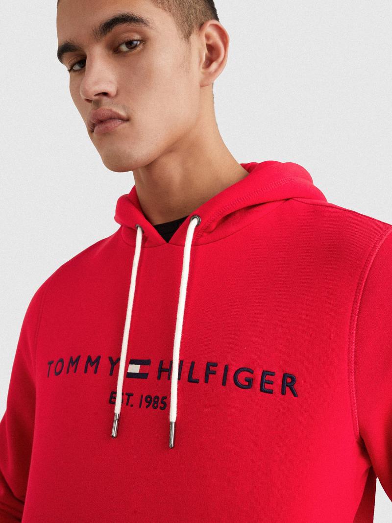 Sudadera Con Capucha Tommy Hilfiger Organic cotton classic logo Rojos | MX_M31451