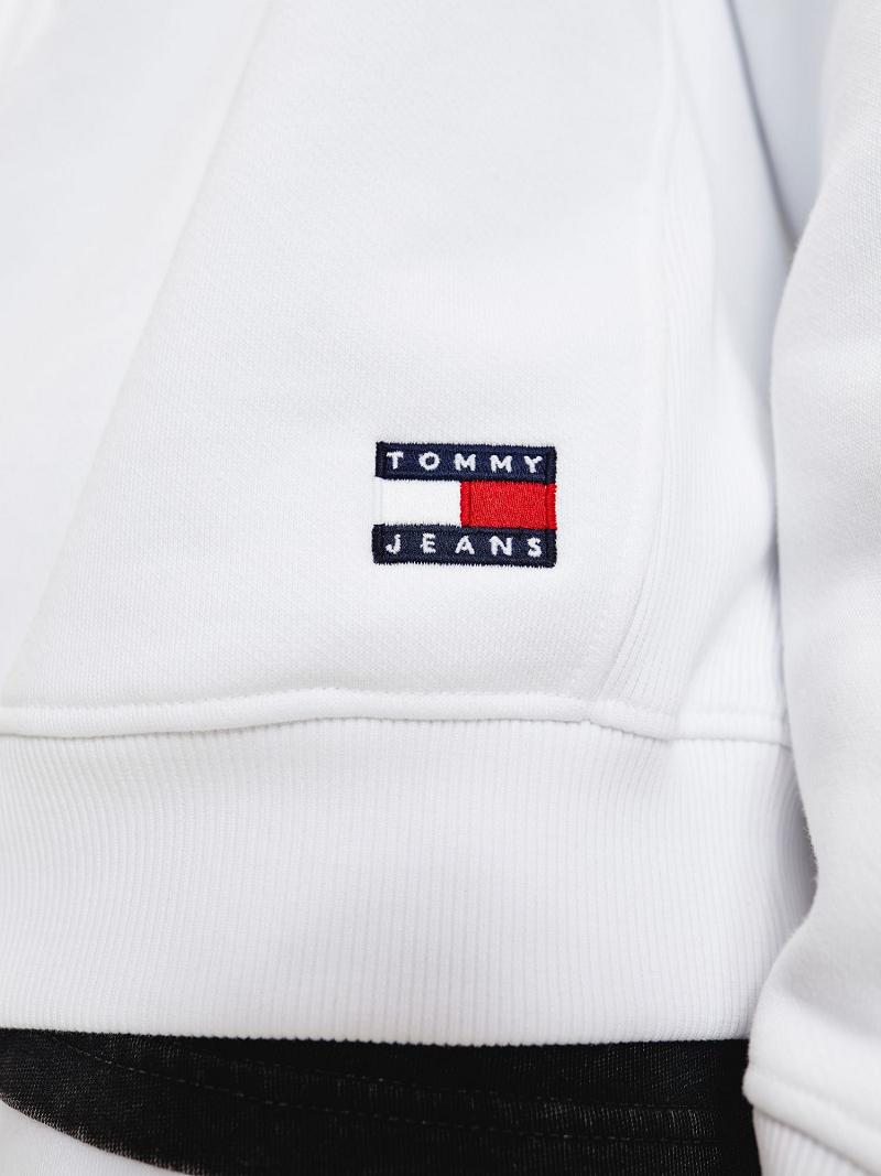 Sudadera Con Capucha Tommy Hilfiger Organic cotton modern Blancos | MX_M31455